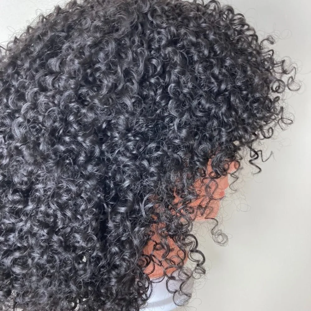 Black Afro Kinky Wig With Bangs